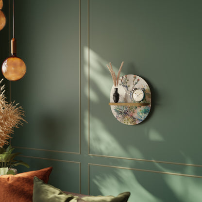 SECRET GARDEN Mensola ovale per opere d'arte in effetto rovere