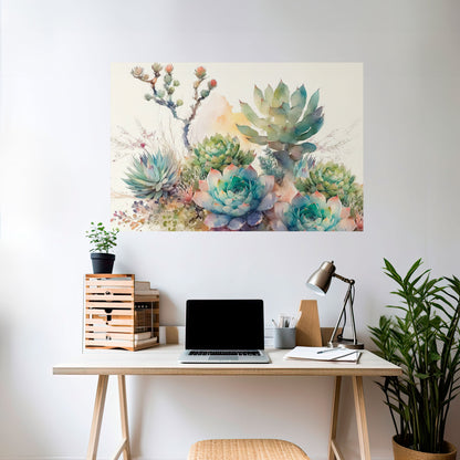 Poster orizzontale staccabile e attaccabile SECRET GARDEN