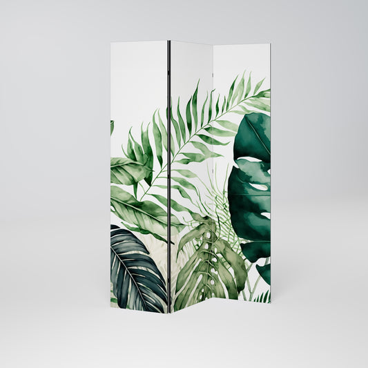 MONSTERA DREAM Divisorio decorativo per ambienti a 3 pannelli