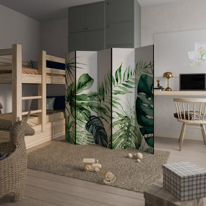 MONSTERA DREAM Divisorio decorativo per ambienti a 5 pannelli