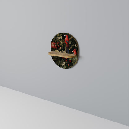 Mensola ovale AVIAN BLOSSOMS in effetto rovere