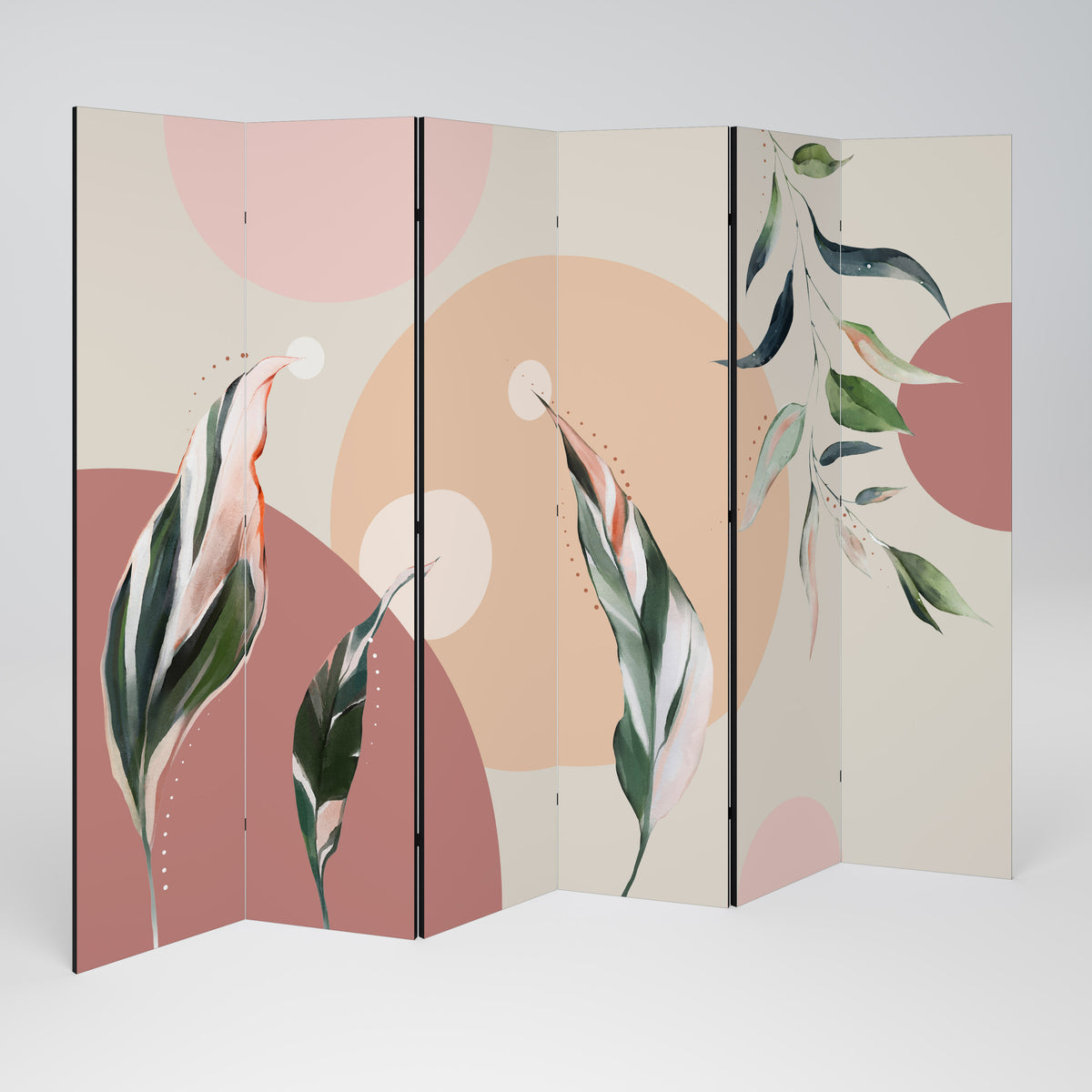 LEAFY SYMPHONY Paravento Decorativo a 6 Pannelli