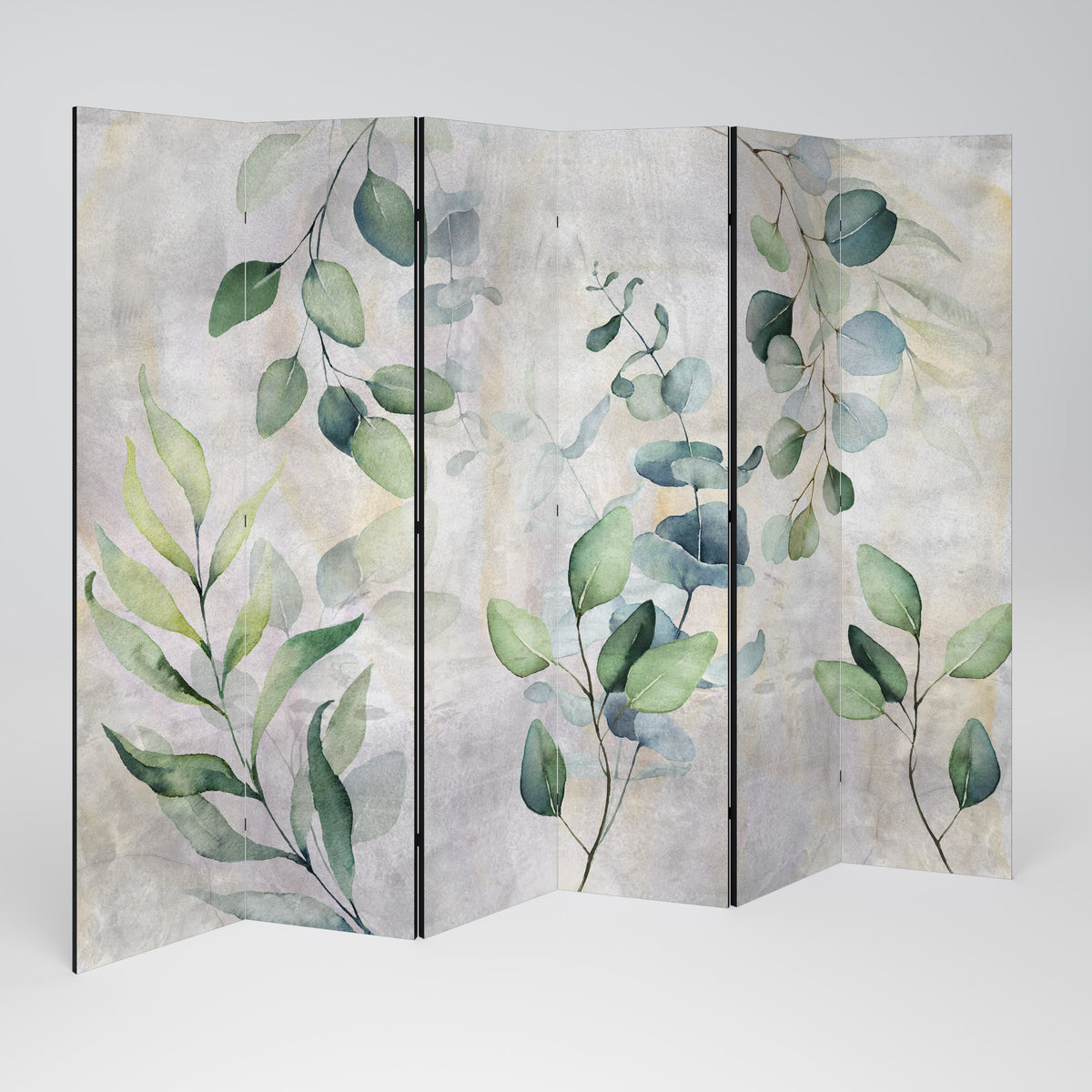 PEACEFUL SPRIGS Decorative 6-Panel Room Divider