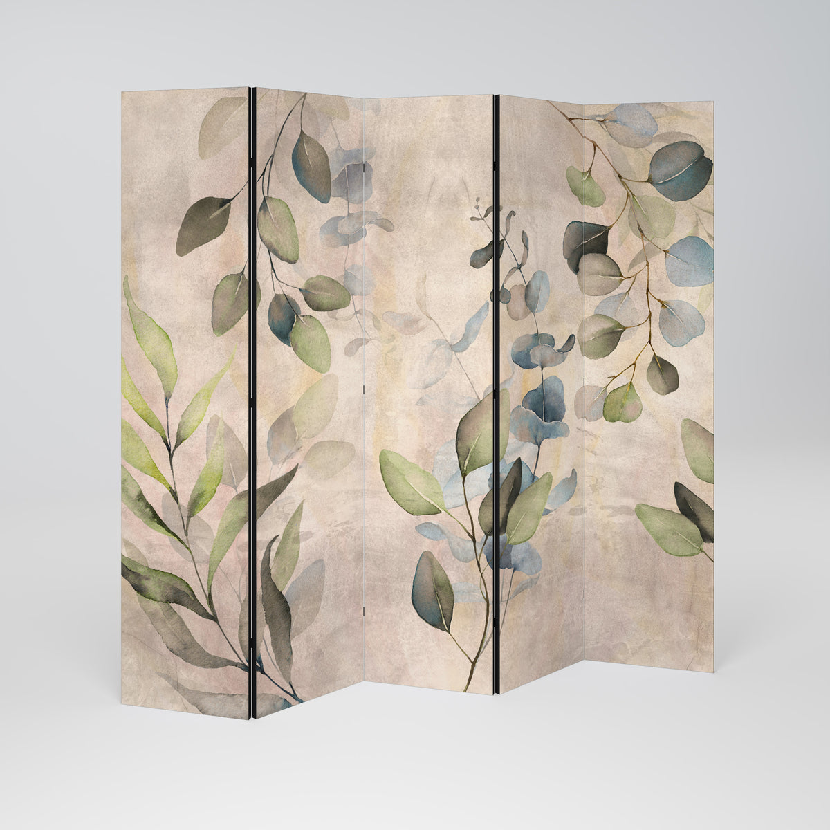 SOFT EARTHEN EMBRACE Paravento Decorativo a 5 Pannelli