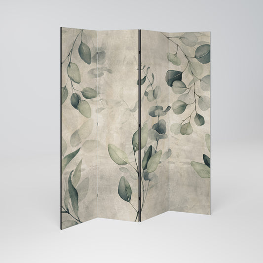 ELEGANZA NEI TONI DELLA TERRA Divisorio decorativo a 4 pannelli
