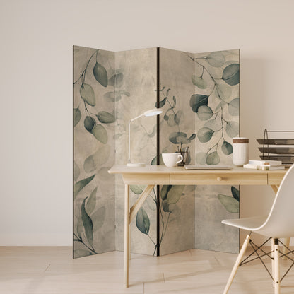 ELEGANZA NEI TONI DELLA TERRA Divisorio decorativo a 4 pannelli