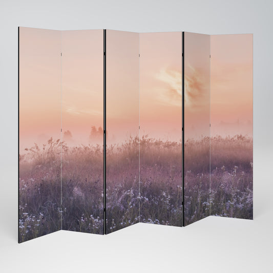 VELO DEL MATTINO INCANTATO Divisorio decorativo per ambienti a 6 pannelli