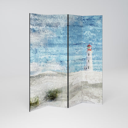 LIGHTHOUSE IN TRANQUILITY - Divisorio decorativo per ambienti a 4 pannelli