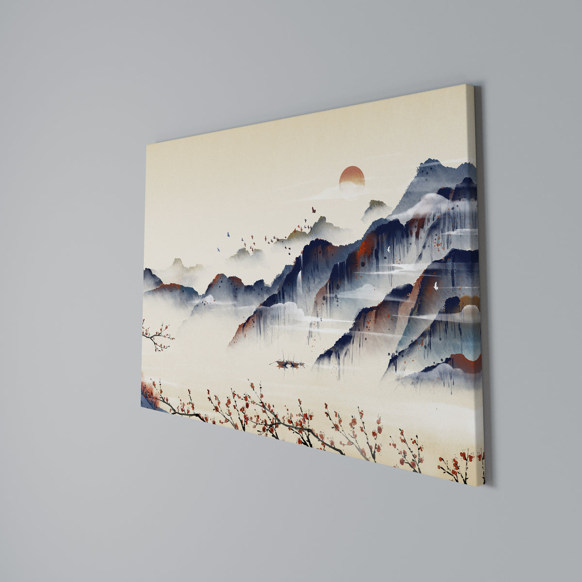 JAPANESE LANDSCAPE Stampa su tela orizzontale