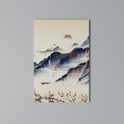 JAPANESE LANDSCAPE Stampa su Tela Verticale