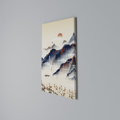 JAPANESE LANDSCAPE Stampa su Tela Verticale