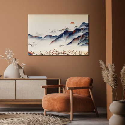 JAPANESE LANDSCAPE Stampa su tela orizzontale