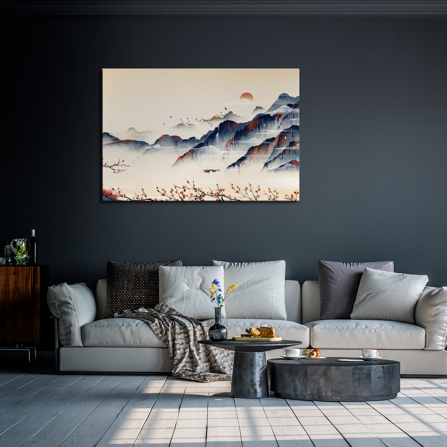 JAPANESE LANDSCAPE Stampa su tela orizzontale