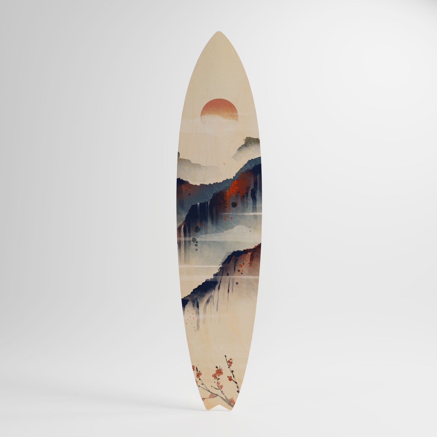 JAPANESE LANDSCAPE Decorative Plywood Surfboard