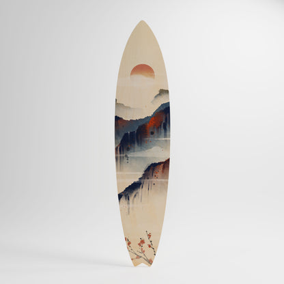 JAPANESE LANDSCAPE Decorative Plywood Surfboard