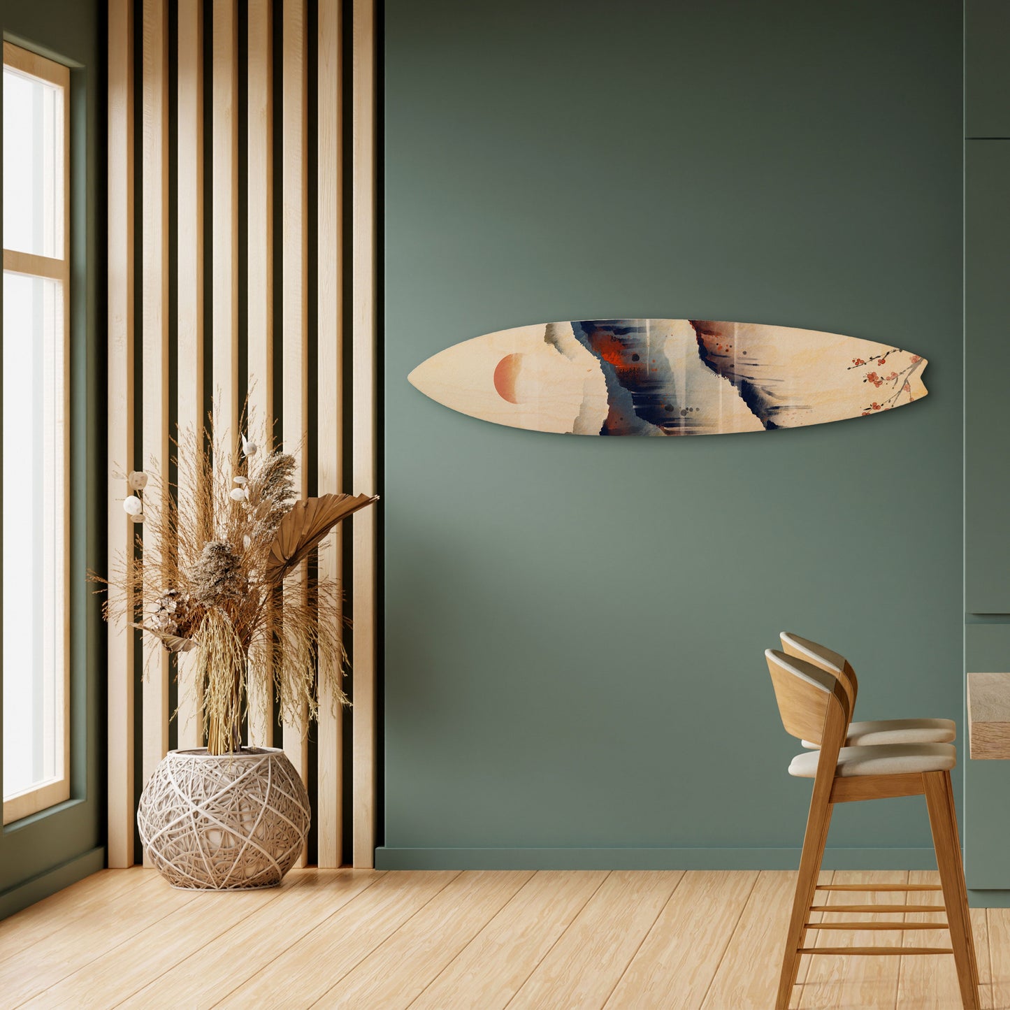 JAPANESE LANDSCAPE Decorative Plywood Surfboard