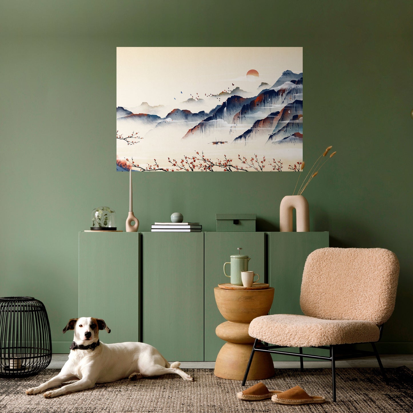 Poster orizzontale staccabile e attaccabile PAESAGGIO GIAPPONESE
