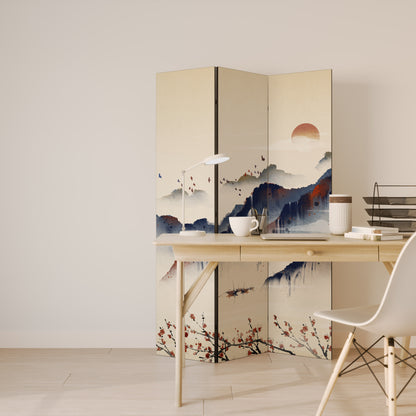 ORIENTAL LANDSCAPE - Divisorio decorativo per ambienti a 3 pannelli