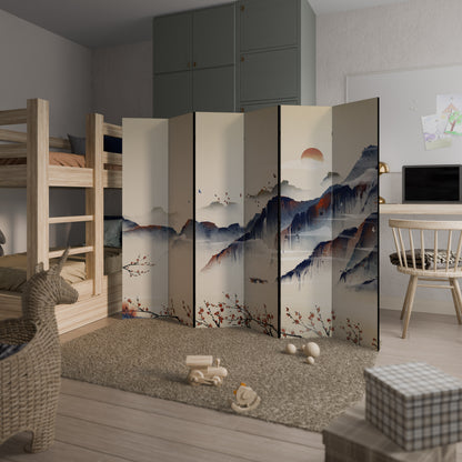 ORIENTAL LANDSCAPE - Divisorio decorativo per ambienti a 6 pannelli