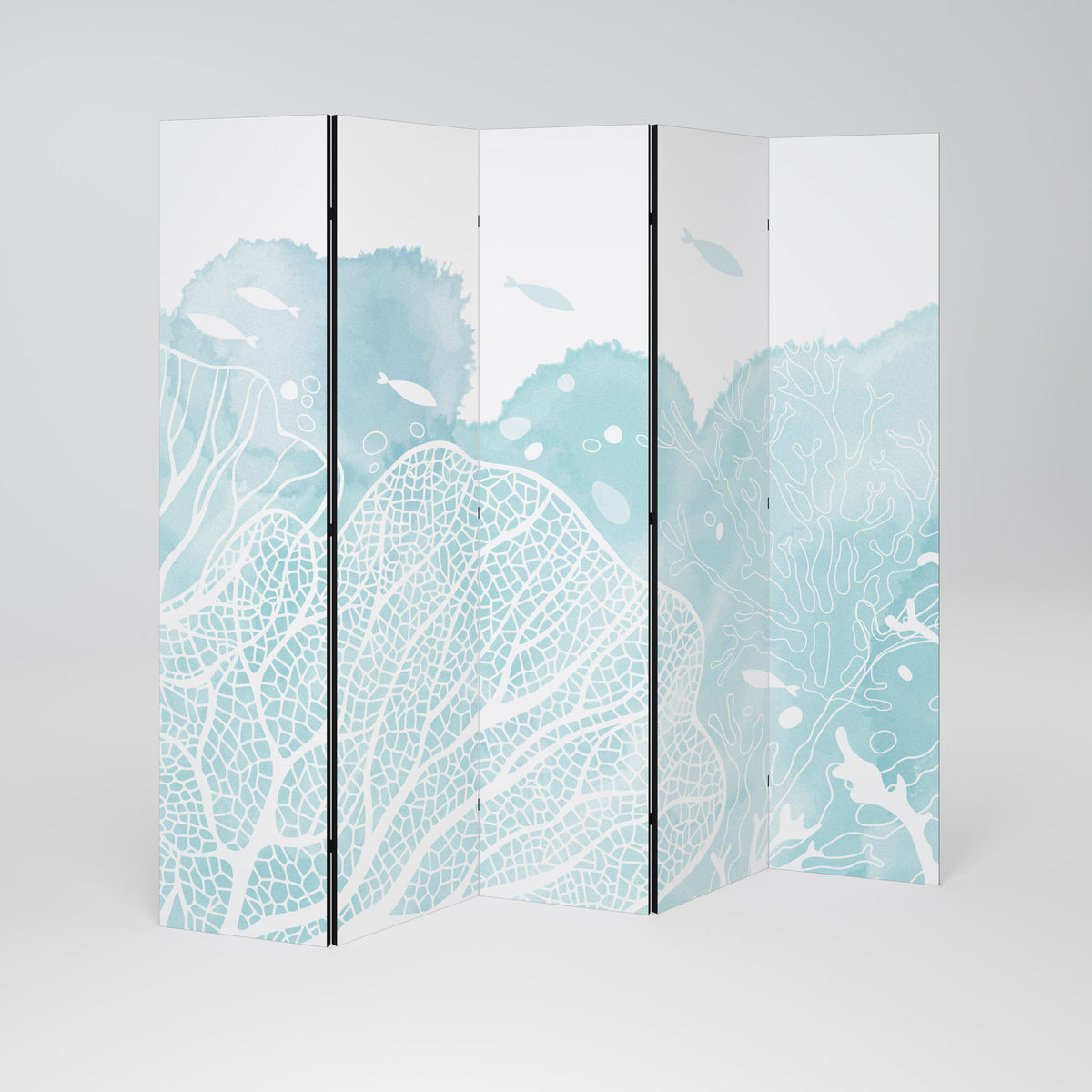 UNDERWATER PLEASURES Decorative 5-Panel Room Divider
