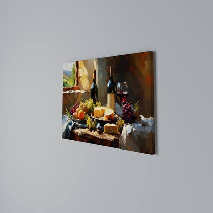 VINTAGE VINEYARD LUXURY Horizontal Canvas Print
