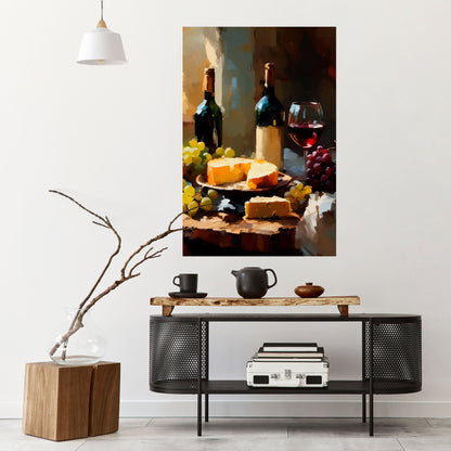 Poster verticale staccabile e attaccabile VINTAGE VINEYARD LUXURY