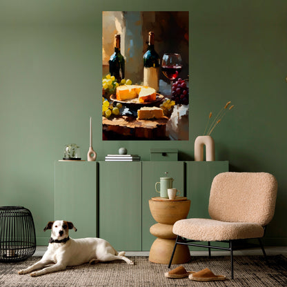 Poster verticale staccabile e attaccabile VINTAGE VINEYARD LUXURY