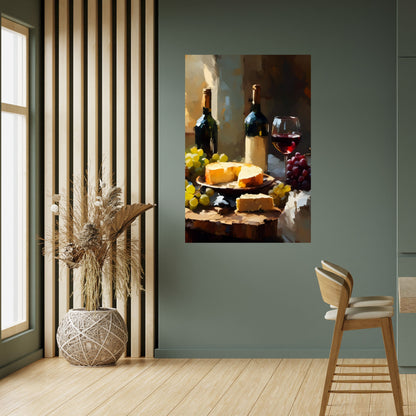 Poster verticale staccabile e attaccabile VINTAGE VINEYARD LUXURY