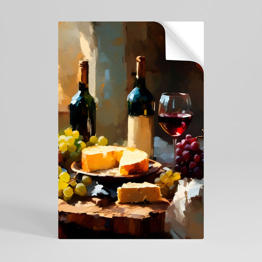 Poster verticale staccabile e attaccabile VINTAGE VINEYARD LUXURY