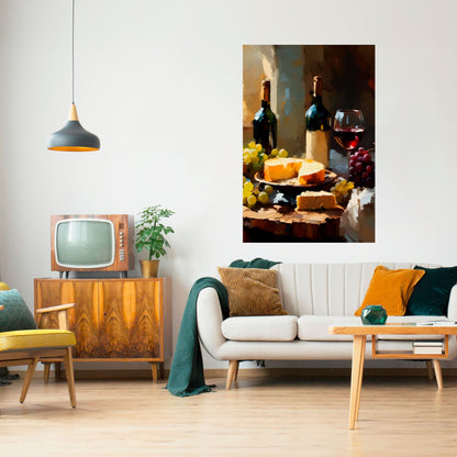 Poster verticale staccabile e attaccabile VINTAGE VINEYARD LUXURY