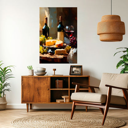Poster verticale staccabile e attaccabile VINTAGE VINEYARD LUXURY