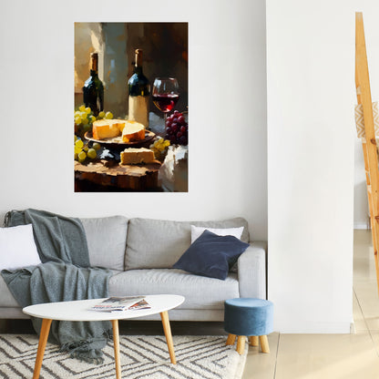 Poster verticale staccabile e attaccabile VINTAGE VINEYARD LUXURY