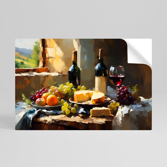 Poster orizzontale staccabile e attaccabile VINTAGE VINEYARD LUXURY