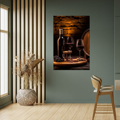 Poster verticale staccabile e attaccabile VINTAGE VIGNETTE