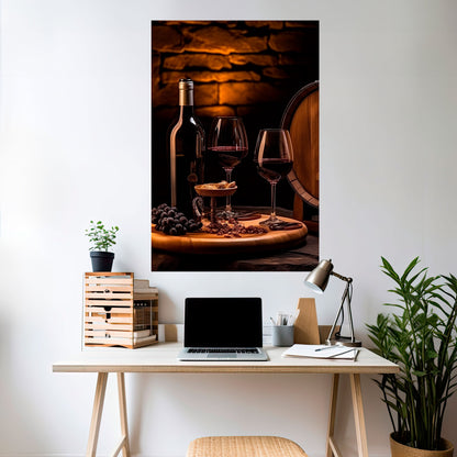 Poster verticale staccabile e attaccabile VINTAGE VIGNETTE