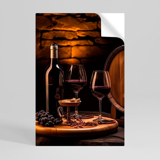 Poster verticale staccabile e attaccabile VINTAGE VIGNETTE