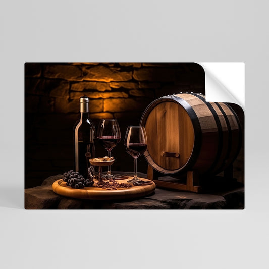 Poster orizzontale staccabile e attaccabile VINTAGE VIGNETTE