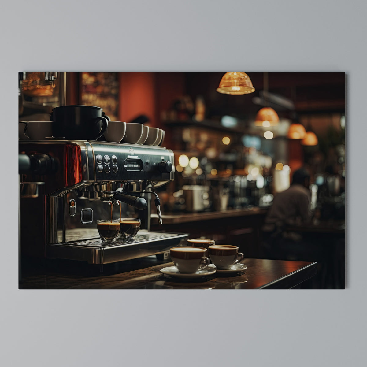 BARISTA’S DREAM MACHINE Stampa su tela orizzontale