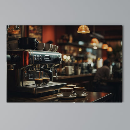 BARISTA’S DREAM MACHINE Stampa su tela orizzontale