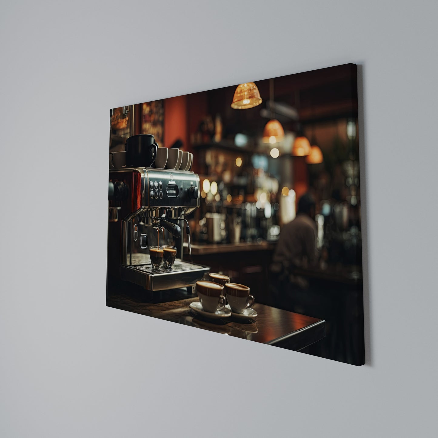 BARISTA’S DREAM MACHINE Stampa su tela orizzontale