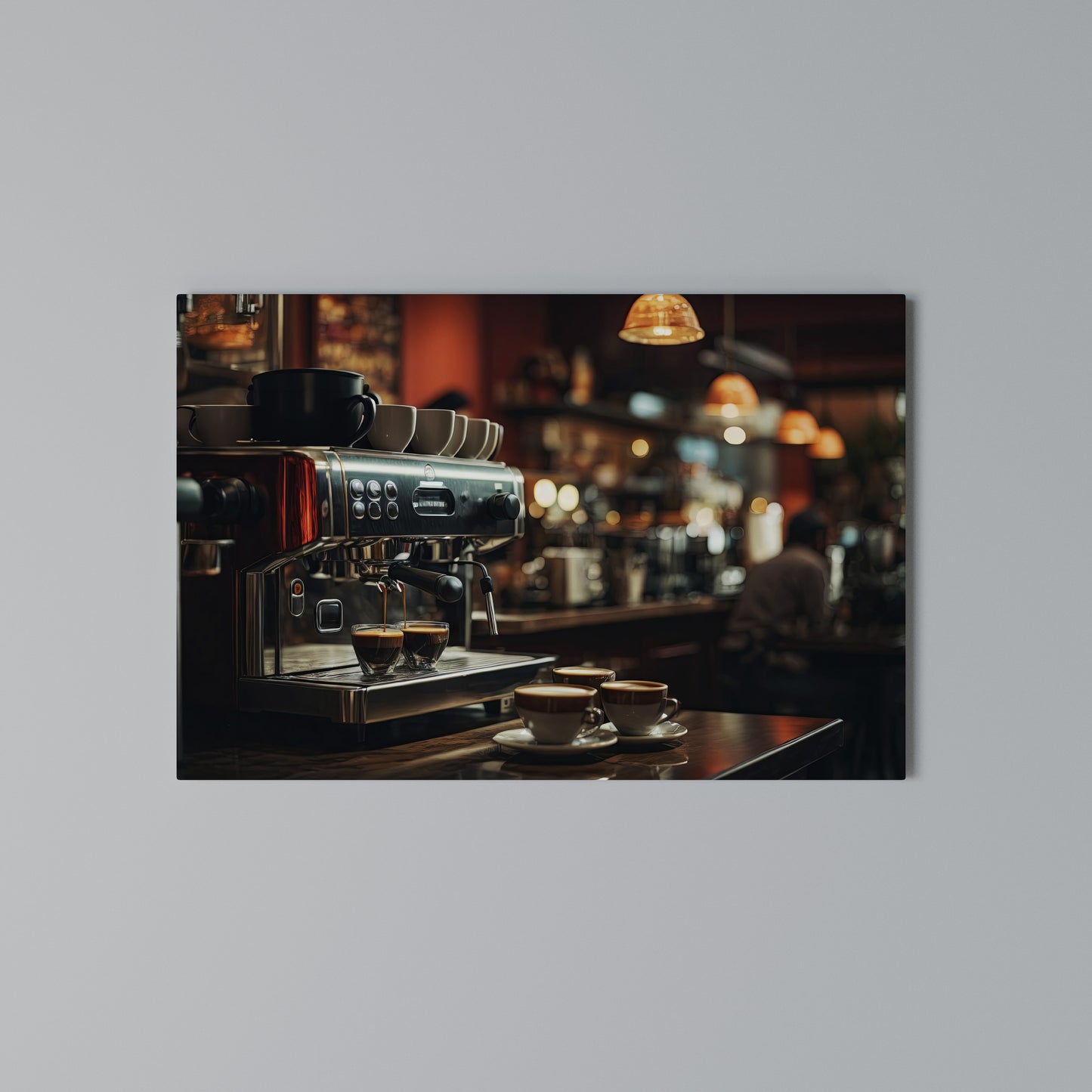 BARISTA’S DREAM MACHINE Stampa su tela orizzontale