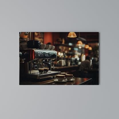 BARISTA’S DREAM MACHINE Stampa su tela orizzontale