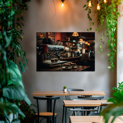BARISTA’S DREAM MACHINE Stampa su tela orizzontale