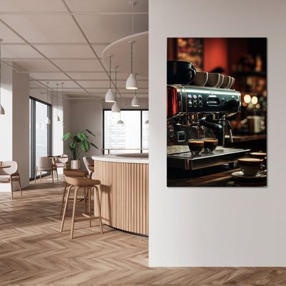 BARISTA’S DREAM MACHINE Stampa su tela verticale