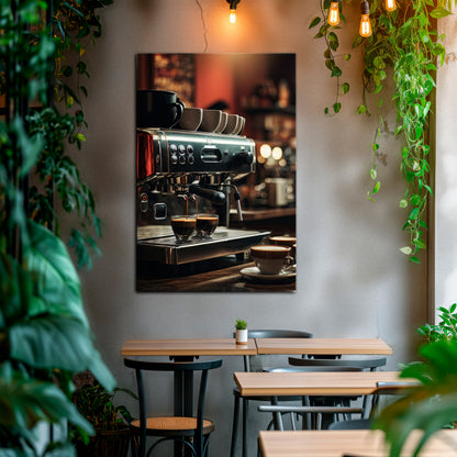 BARISTA’S DREAM MACHINE Stampa su tela verticale