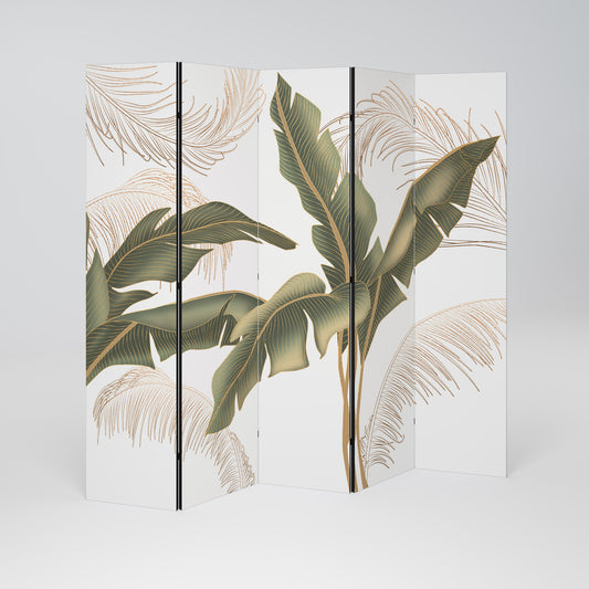 Divisorio decorativo per ambienti a 5 pannelli SUBTLE CHARM