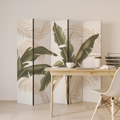 Divisorio decorativo per ambienti a 5 pannelli SUBTLE CHARM