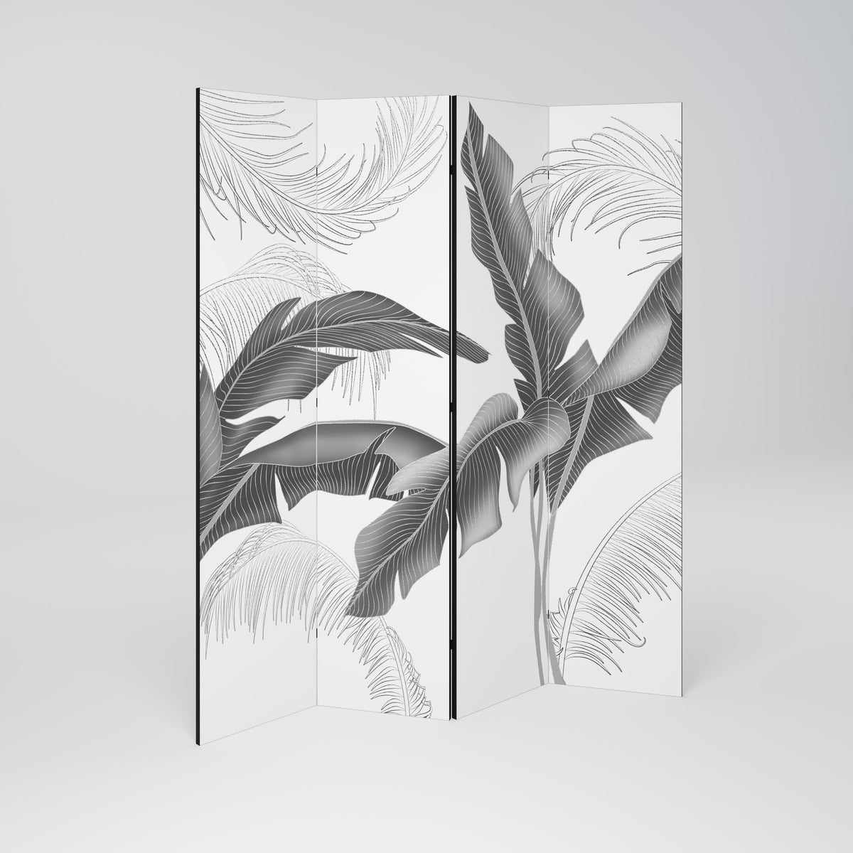 CALM ALLURE Paravento Decorativo a 4 Pannelli