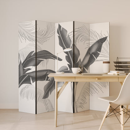 Divisorio decorativo per ambienti a 5 pannelli CALM ALLURE