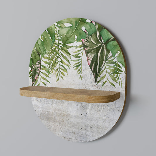 Mensola ovale URBAN TROPICS in effetto rovere